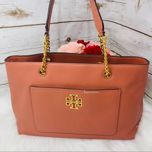 Tory Burch Handbags - Tory Burch Britten satchel Tramonto large tote 498